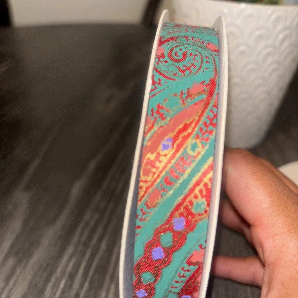 vintage satin ribbon 1‎ Inch Colorful Design